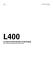 L400 – Karakteristieken methode