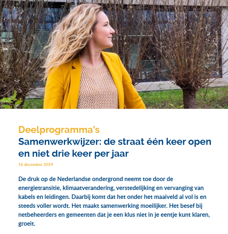 Eefje van Woerkom geïnterviewd over de Samenwerkwijzer